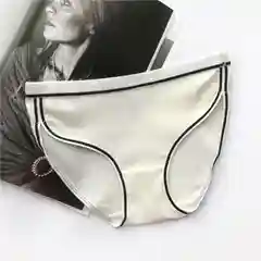 Белый женские хлопковые трусы слипы
