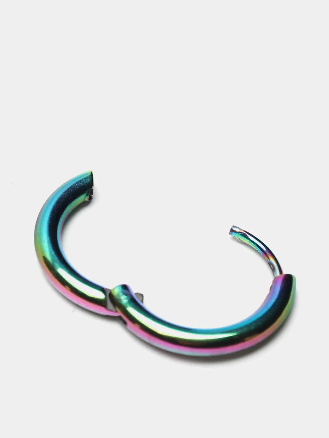 Серьга из медицинской стали с покрытием "Rainbow"