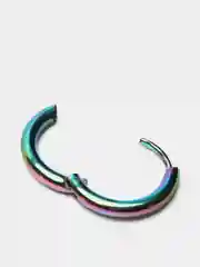 Серьга из медицинской стали с покрытием "Rainbow"