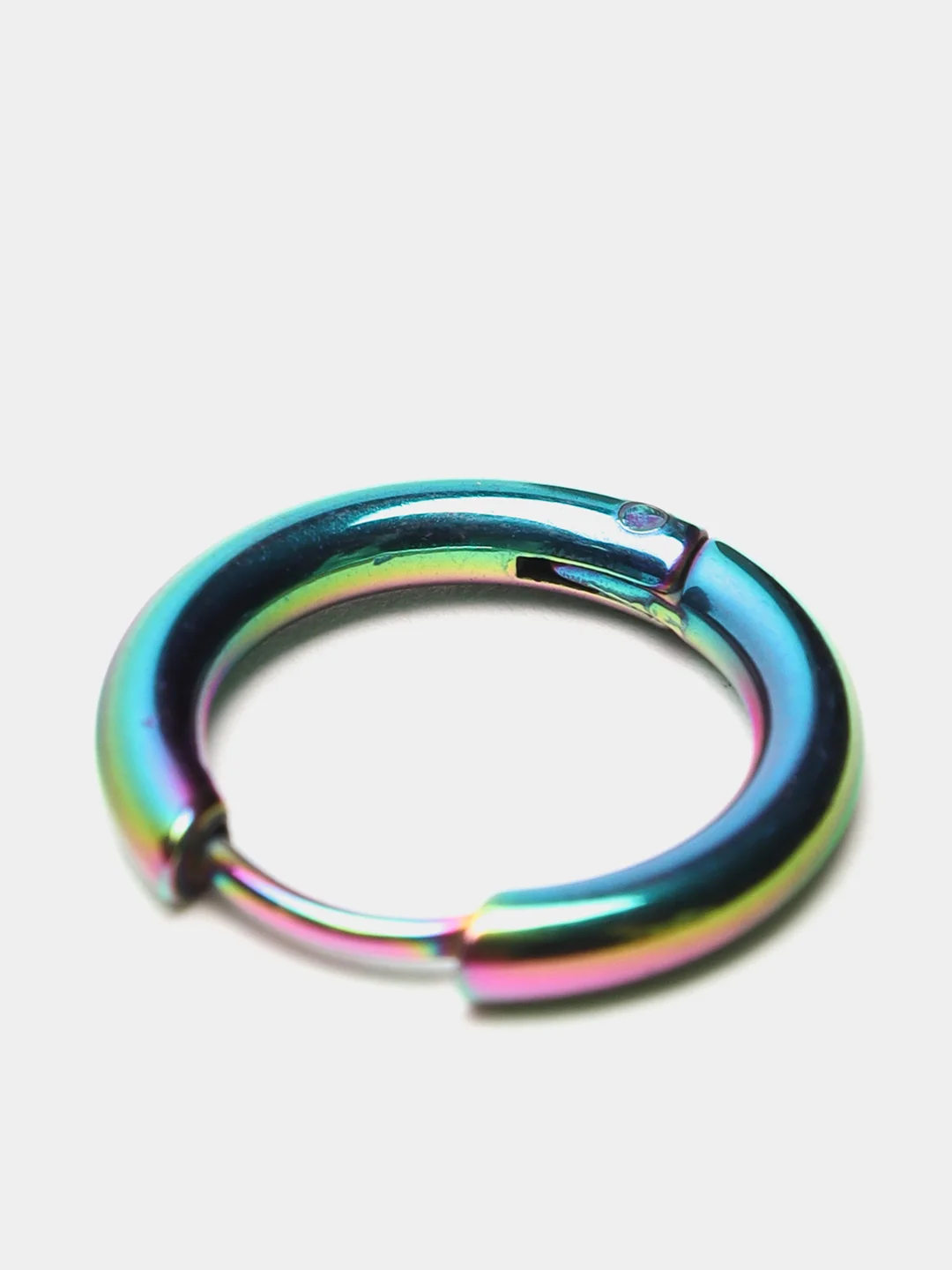 Серьга из медицинской стали с покрытием "Rainbow"