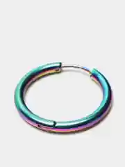 Серьга из медицинской стали с покрытием "Rainbow"