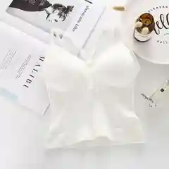 Белый женский топ без косточек