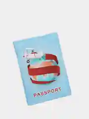 Голубой обложка для паспорта