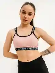 Розовый женский топ спортивный