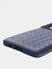 Красный чехол Samsung Galaxy S21 Ultra, Самсунг Галакси С21 Ультра плетеный силиконовый