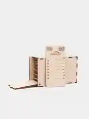 Коробка Lash box, деревянная, 5 планшеток