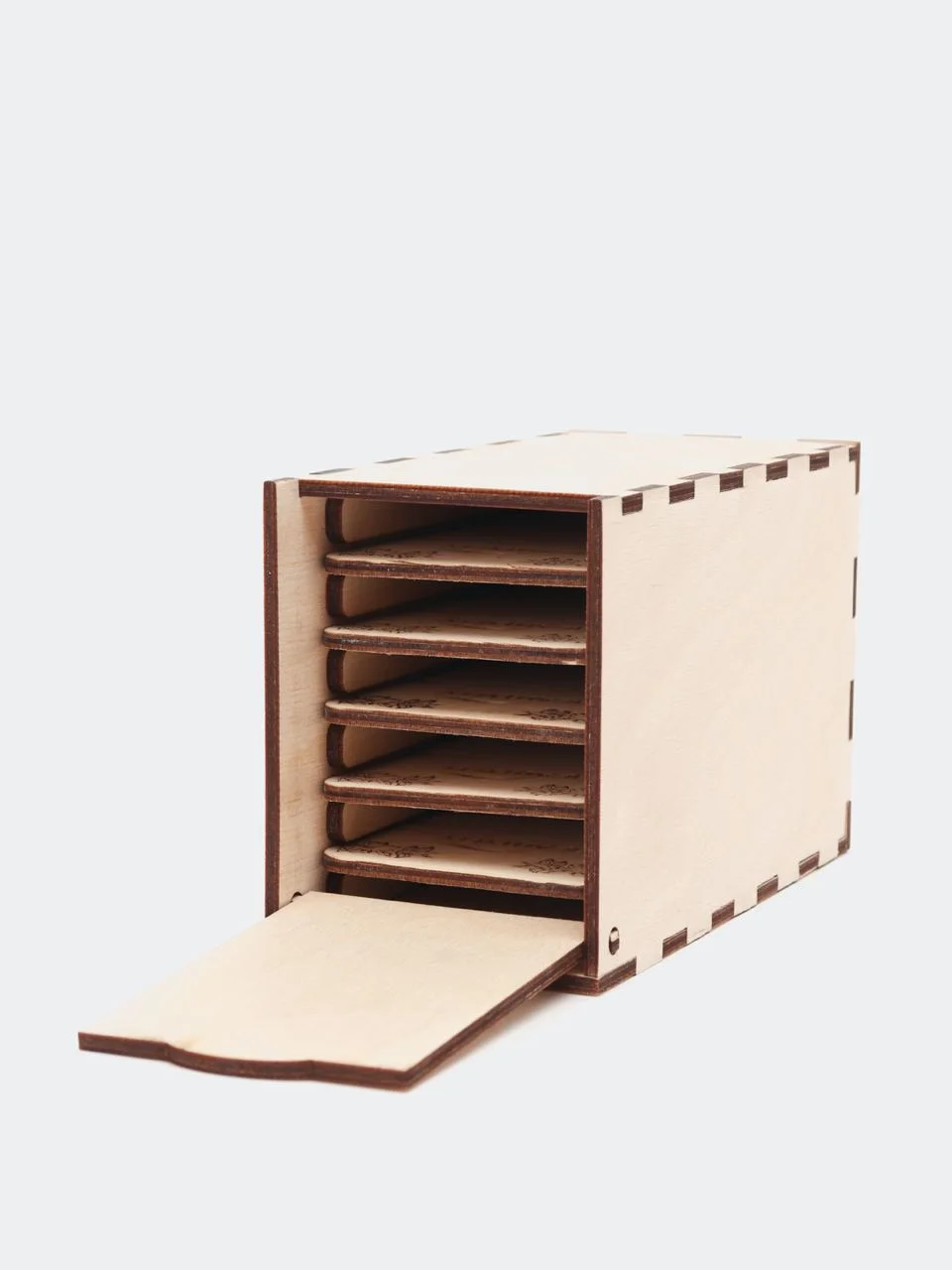 Коробка Lash box, деревянная, 5 планшеток