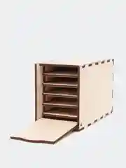 Коробка Lash box, деревянная, 5 планшеток