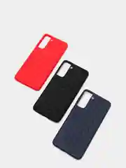 Чехол Samsung Galaxy S21+ / S21 Plus, Самсунг Галакси С21+ / С21 Плюс плетеный силиконовый