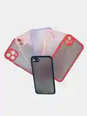 Красный чехол с защитой камеры iPhone 7/8/se X / XR / 11 / 11 pro / 12 pro / 12 mini /12 pro max