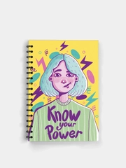 Блокнот на пружине KNOW YOUR POWER А5