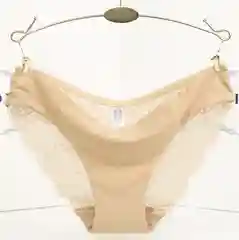 Трусы бесшовные кружевные слипы