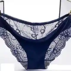 Трусы бесшовные кружевные слипы