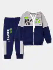 Костюм спортивный из футера для мальчика LOKKI, 2131 BRAVE, BOYS CRUSH Синий, Т.синий