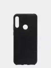 Черный чехол Honor 8A / 8A Prime / Huawei Y6 2019 / Y6 Prime 2019 / Y6s из эко кожи Baseus