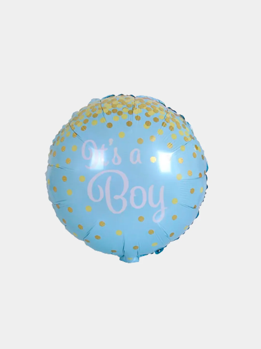 Голубой фольгированный воздушный шар. Baby Boy и Baby Girl