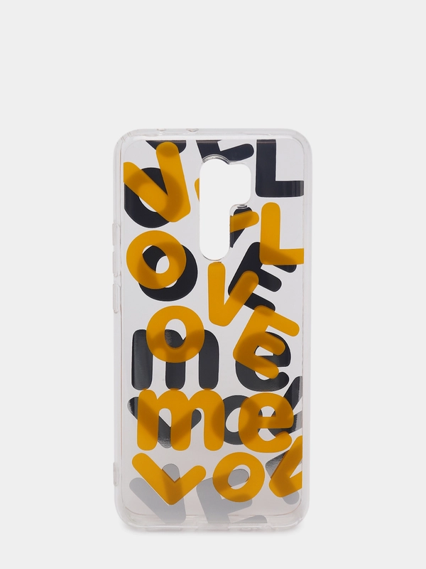 Чехол Xiaomi Redmi 9, Сяоми Редми 9 силиконовый прозрачный с надписью Love me