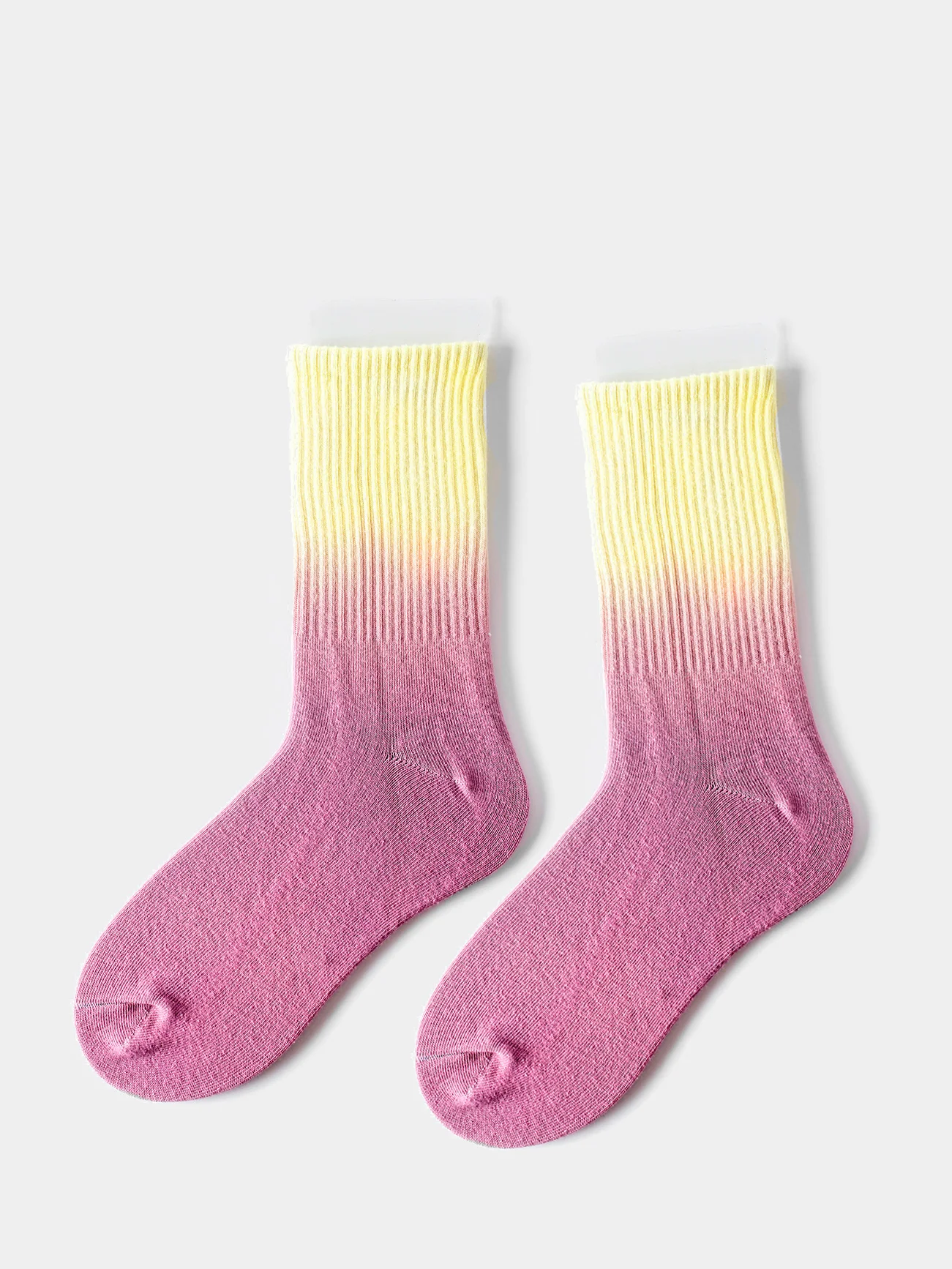 Коралловый меланж носки с принтом "Gradient" pkt