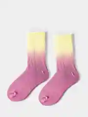 Коралловый меланж носки с принтом "Gradient" pkt