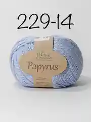 Голубой пряжа Fibra Natura Papyrus 78% Хлопок  22% Шелк 50г 120м 1 шт