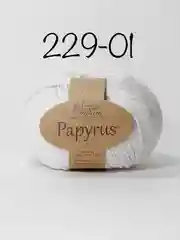 Белый пряжа Fibra Natura Papyrus 78% Хлопок  22% Шелк 50г 120м 1 шт