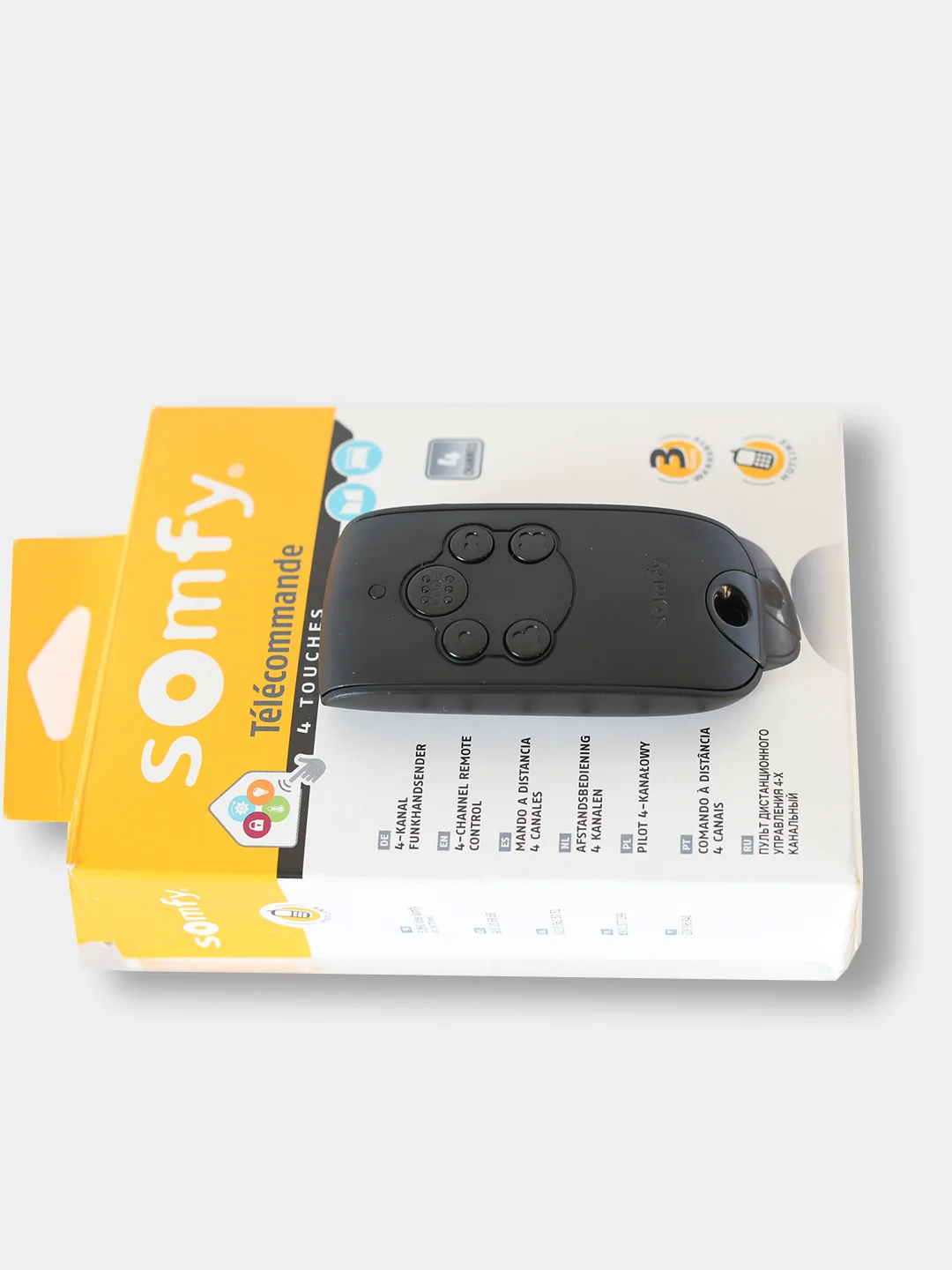 Пульт-брелок для ворот и шлагбаумов Somfy Keytis 4 RTS, 4 канала