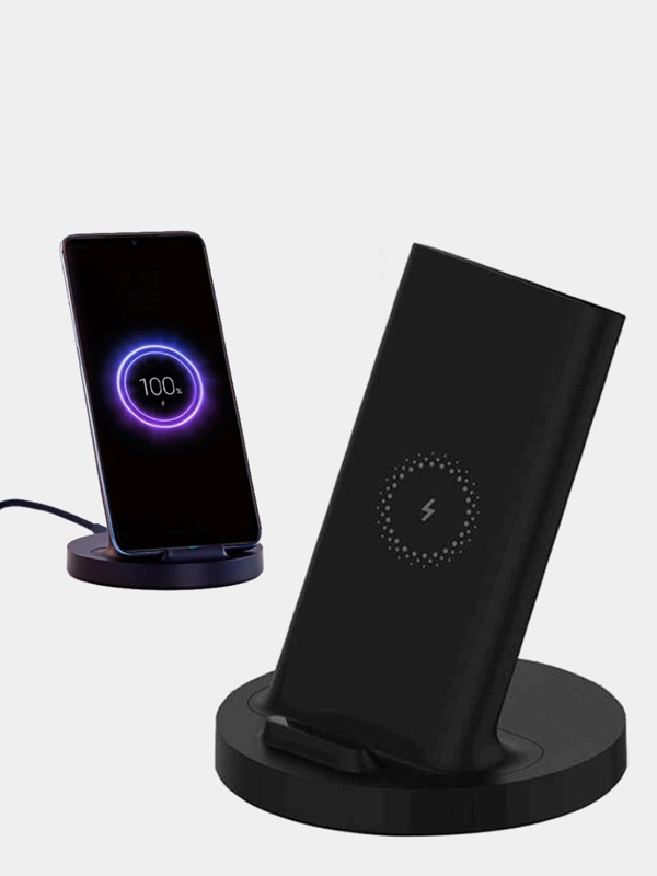 Зарядное устройство беспроводное Xiaomi Vertical Wireless Charger Stand 20W, WPC02ZM