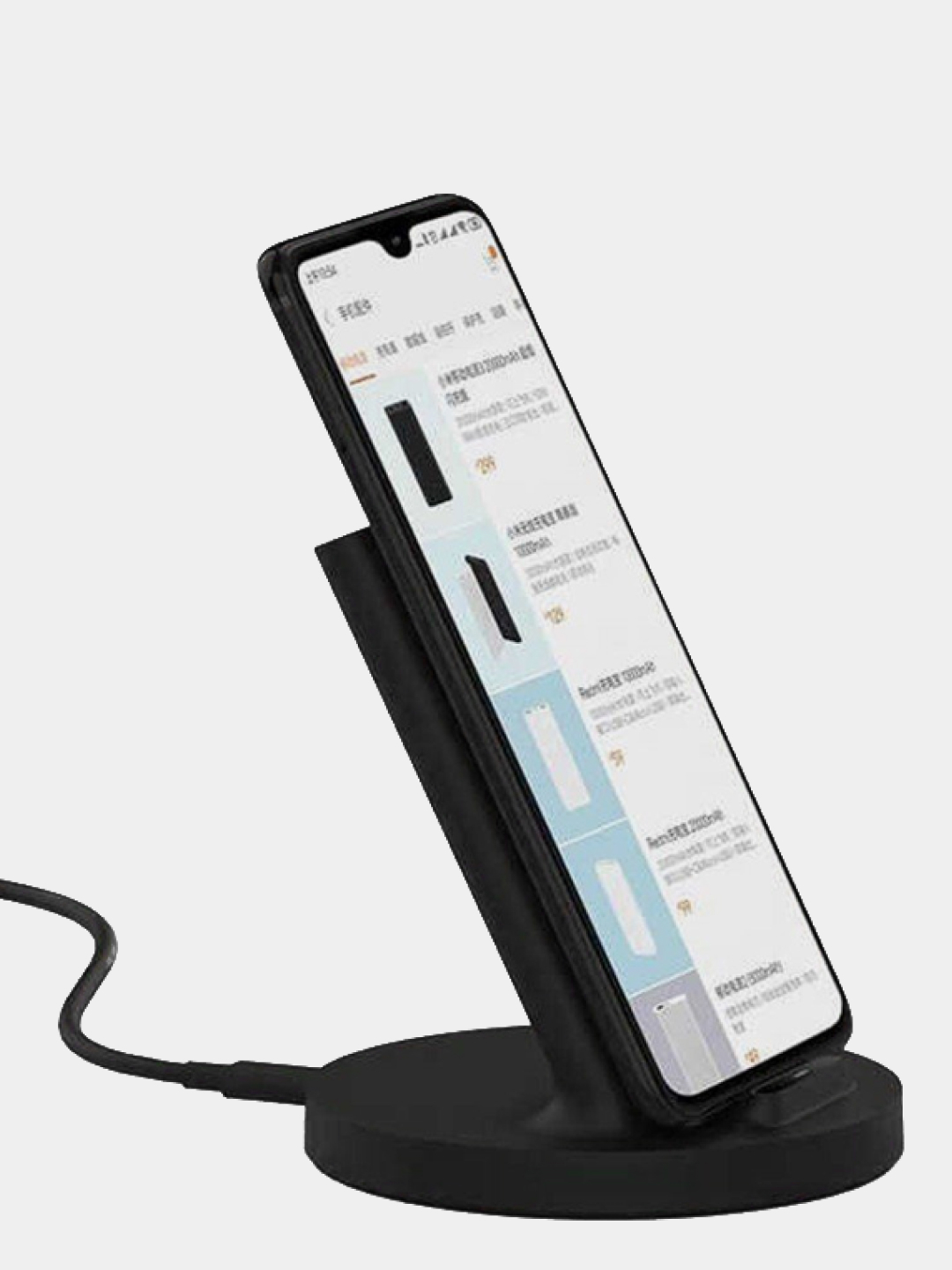 Зарядное устройство беспроводное Xiaomi Vertical Wireless Charger Stand  20W, WPC02ZM за 1833 ₽ купить в интернет-магазине ПСБ Маркет от  Промсвязьбанка