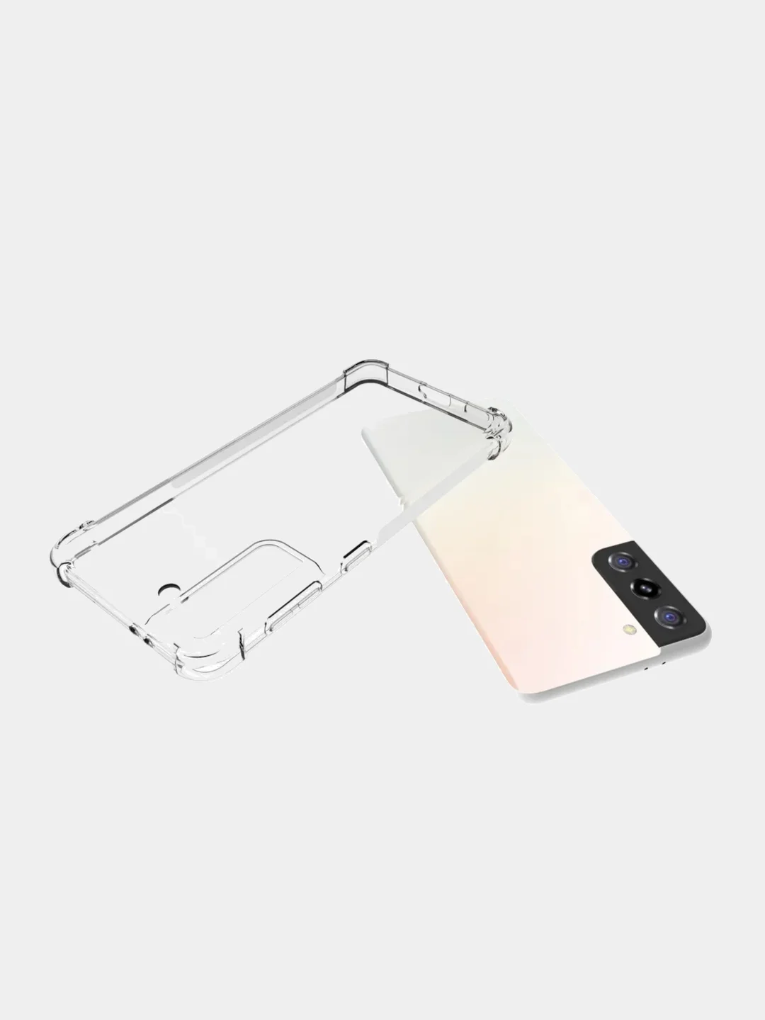 Чехол Samsung Galaxy S21+ / S21 Plus, Галакси С21+ прозрачный силиконовый противоударный