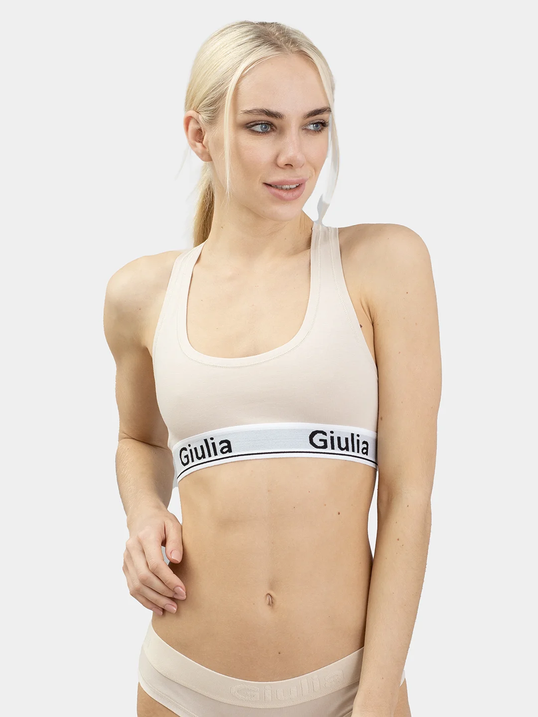 Бежевый топ Giulia Cotton Bra 01