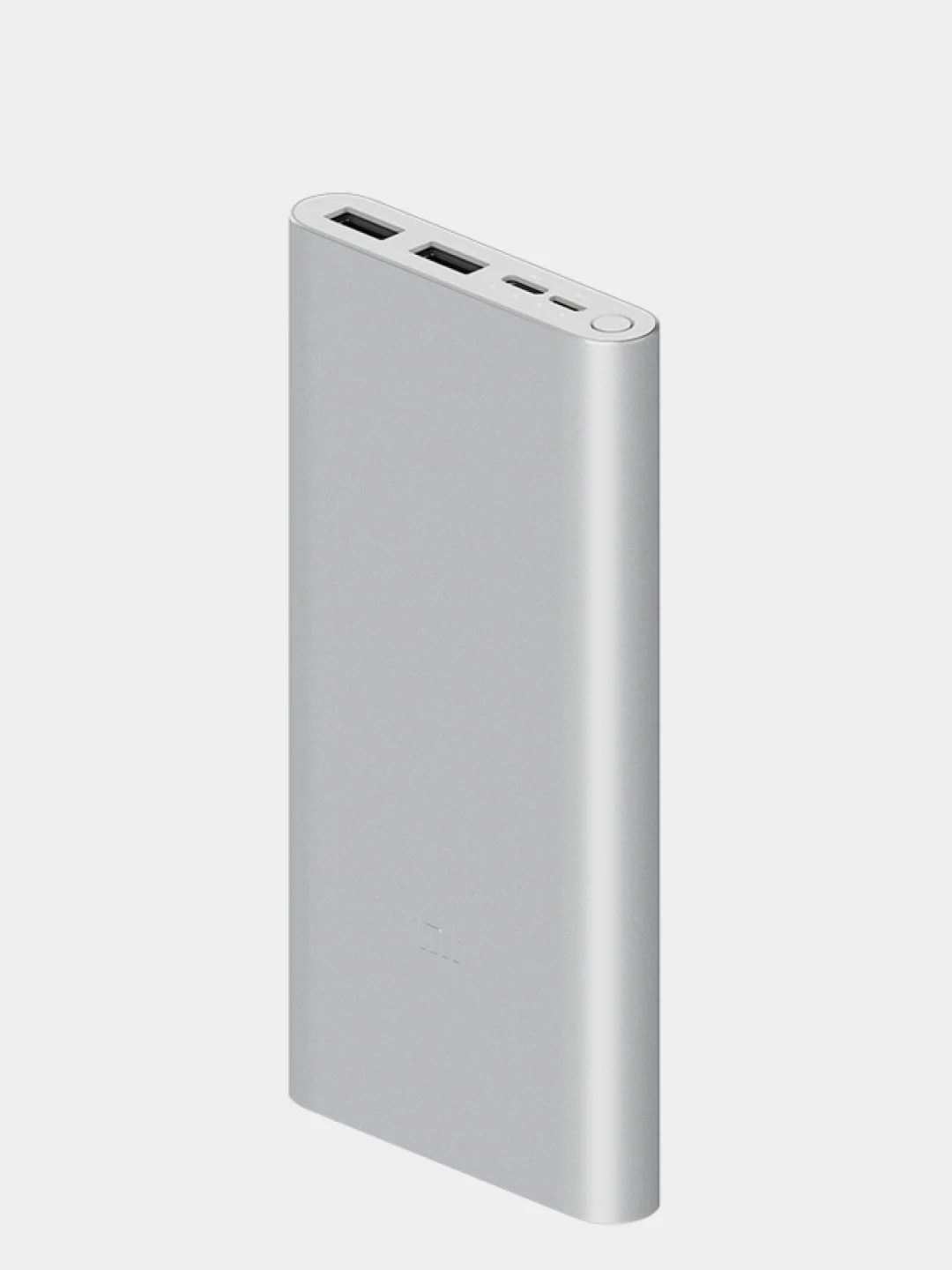 Серебряный внешний аккумулятор Xiaomi Mi Power Bank 3 10000 mAh (PLM09ZM)