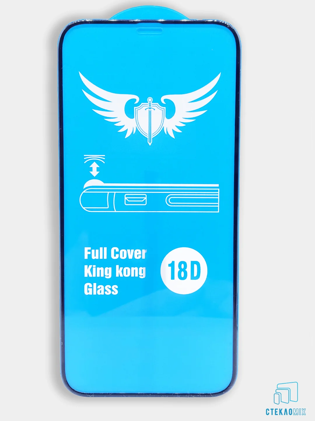 Защитное стекло 18D для iPhone 13   7/8 7+/8+ 11/XR 12 противоударное с усиленным бортиком