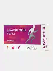 БАД к пище Mirrolla L-Карнитин, 30 капсул по 450 мг