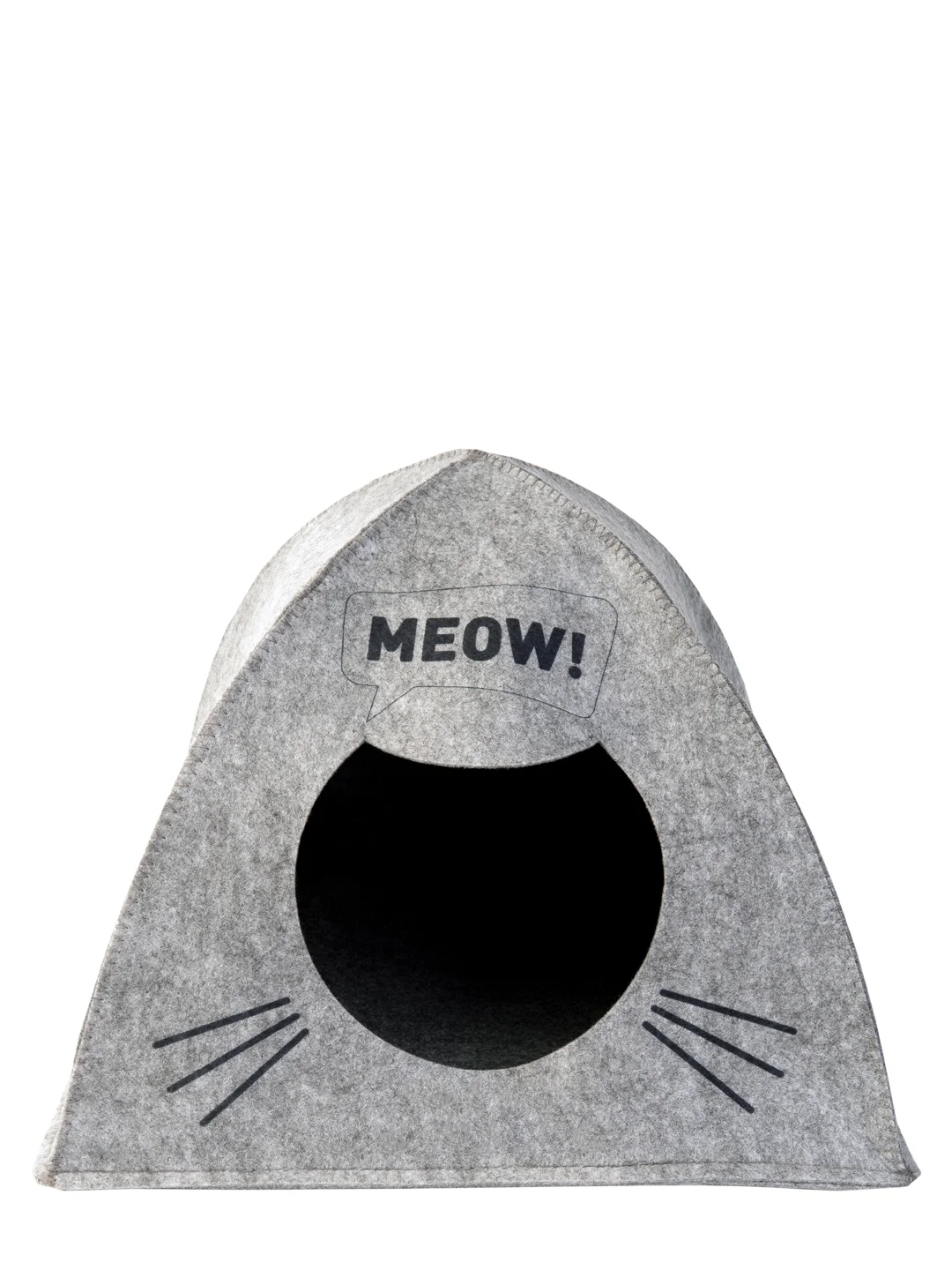 Домик для животных"Палатка MEOW", войлок, 38х28х38см