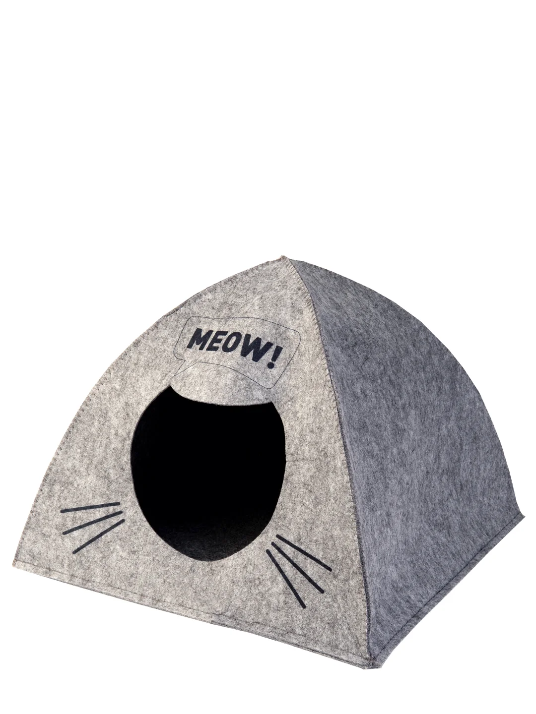 Домик для животных"Палатка MEOW", войлок, 38х28х38см