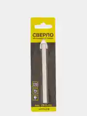 Сверло по кафелю и стеклу  3/4/5/6/8/10/12/14 мм, круглый хвостовик,Чеглок