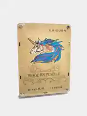 Синий деревянные пазлы Wooden Puzzle размер А4