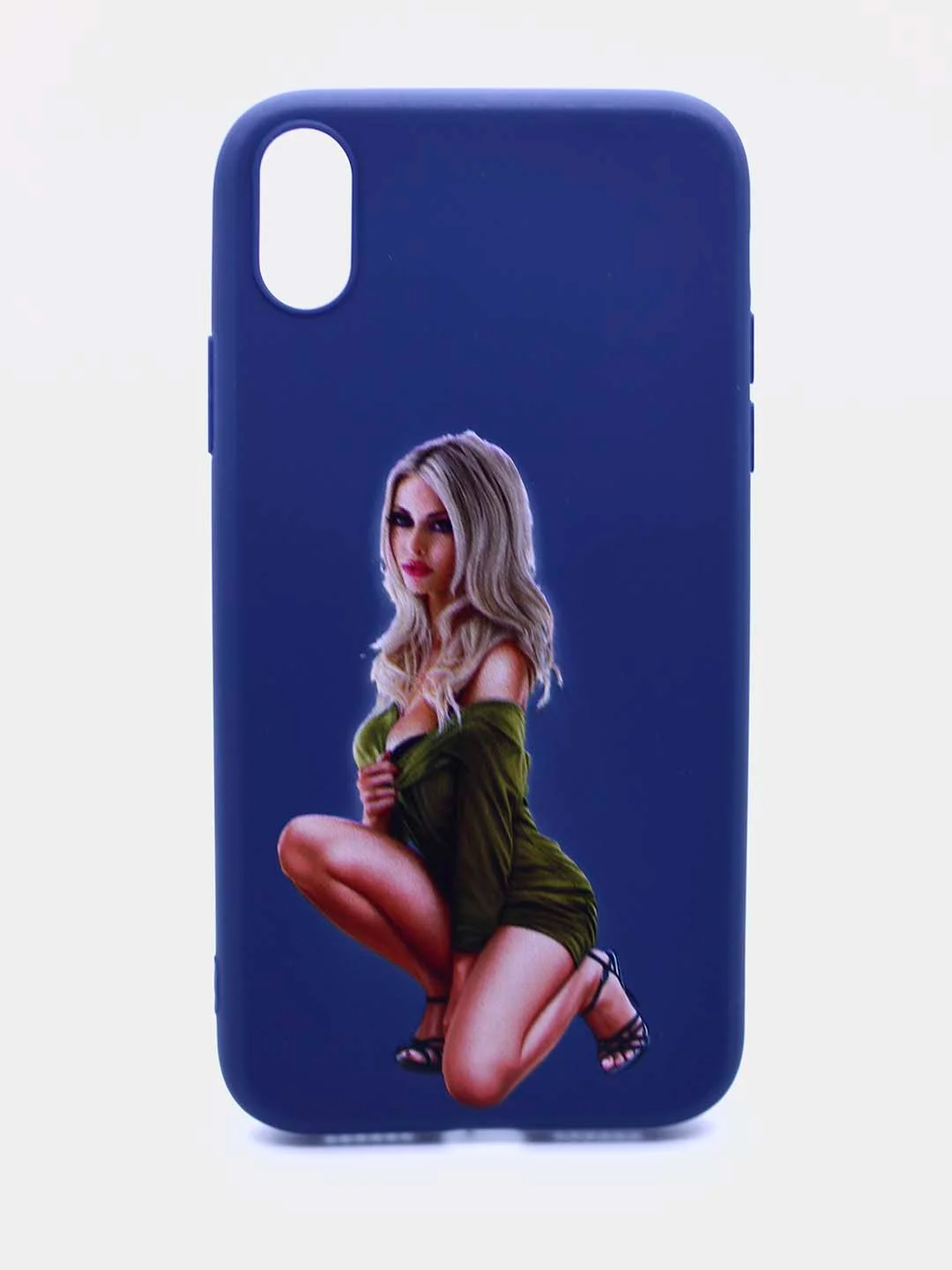 Хаки чехол силиконовый с принтом Apple Iphone XR (айфон)