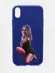 Хаки чехол силиконовый с принтом  Apple Iphone XR (айфон)