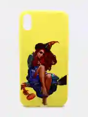 Золотой чехол силиконовый с принтом  Apple Iphone XR (айфон)