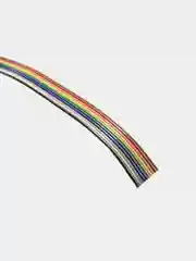 Шлейф RCA-10 жил цветной 28AWG медь шаг 1.27мм (отрезок 1 метр)