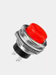 Красный кнопка DS-212 на замыкание без фиксации (Ж)