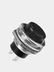 Черный кнопка DS-212 на замыкание без фиксации (Ж)