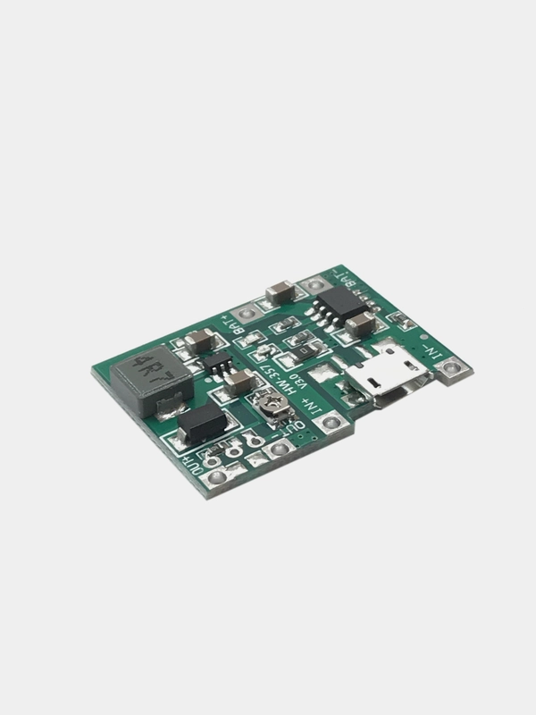 Модуль ЗУ для литиевых АКБ microUSB + повышающий модуль