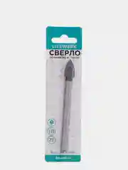Сверло по кафелю и стеклу  3/4/5/6/8/10/12/14 мм, круглый хвостовик, LiteWerk