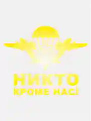 Металлическая наклейка-стикер "Никто кроме нас" на телефон, автомобиль