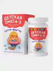Детская Омега-3 Кук Ля Кук "Тутти-фрутти", 100 жевательных капсул