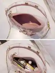 Зеленый женская прозрачная сумка