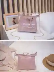 Зеленый женская прозрачная сумка