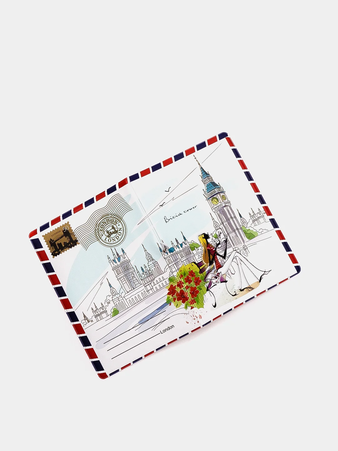 Красный обложка для паспорта
